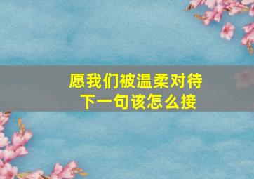 愿我们被温柔对待 下一句该怎么接